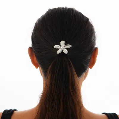 Five-petal Flower Alloy Hair Accessories Stylish Glossy