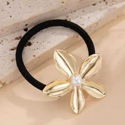 Five-petal Flower Alloy Hair Accessories Stylish Glossy