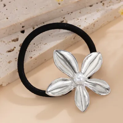 Five-petal Flower Alloy Hair Accessories Stylish Glossy