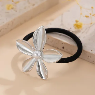 Five-petal Flower Alloy Hair Accessories Stylish Glossy