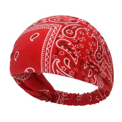 Women's Hair Band European And American Bohemian Style Elastic Elastic Band Paisley