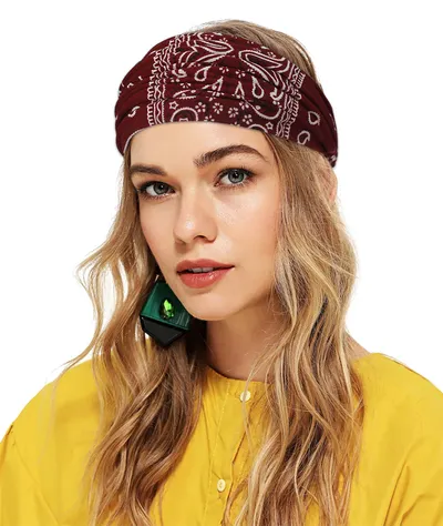 Women's Hair Band European And American Bohemian Style Elastic Elastic Band Paisley