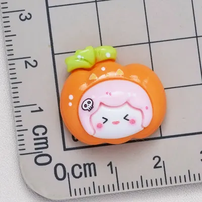 Wansheng Pumpkin New Cartoon Cream Glue Phone Case Bracelet Diy Jewelry Pendant Resin Accessories