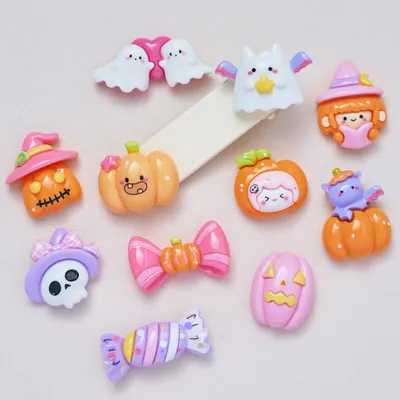 Wansheng Pumpkin New Cartoon Cream Glue Phone Case Bracelet Diy Jewelry Pendant Resin Accessories