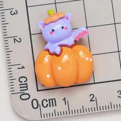 Wansheng Pumpkin New Cartoon Cream Glue Phone Case Bracelet Diy Jewelry Pendant Resin Accessories
