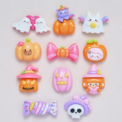 Wansheng Pumpkin New Cartoon Cream Glue Phone Case Bracelet Diy Jewelry Pendant Resin Accessories