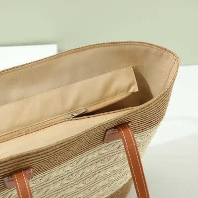 South Korea Vacation Style Raffia Woven Bag Large Capacity Totes