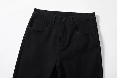 Men's Fashion Knee Hole Denim Trousers