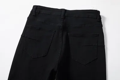 Men's Fashion Knee Hole Denim Trousers