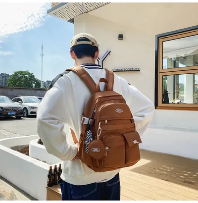 High School And College Student College Style Computer Bag Couple Backpack