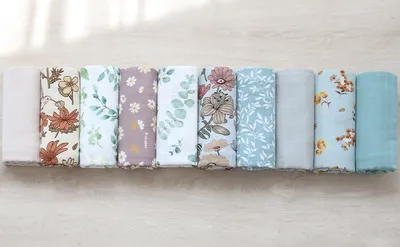 Bamboo Cotton Cloth Quilt Cover Blanket Newborn Baby Swaddle Summer Bag