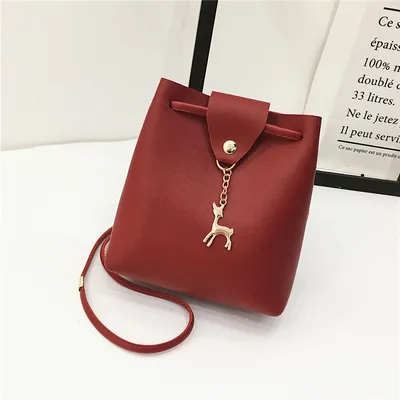 Summer new style pu female bag bucket