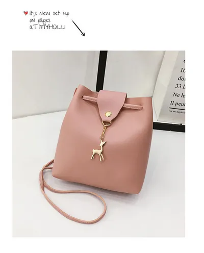 Summer new style pu female bag bucket