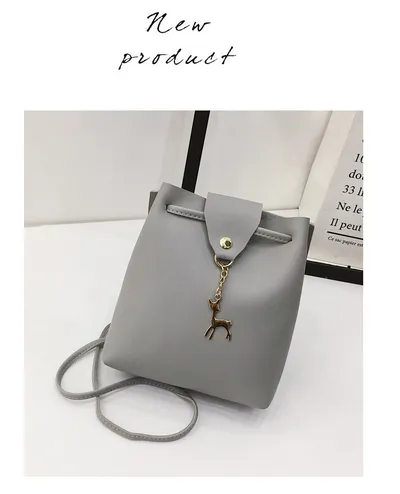 Summer new style pu female bag bucket