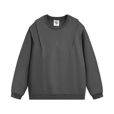 Fashion Solid Color Loose Sweater Men