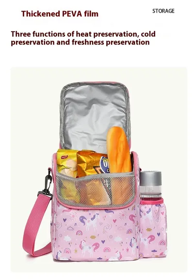 Children's Cartoon Insulated Bag Students With Meals Lunch Box Bag Portable Cold Preservation Ice Pack
