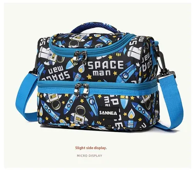 Children's Cartoon Insulated Bag Students With Meals Lunch Box Bag Portable Cold Preservation Ice Pack