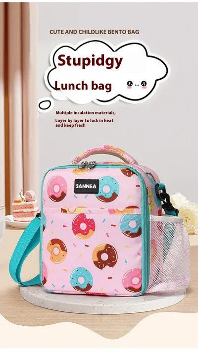 Children's Cartoon Insulated Bag Students With Meals Lunch Box Bag Portable Cold Preservation Ice Pack