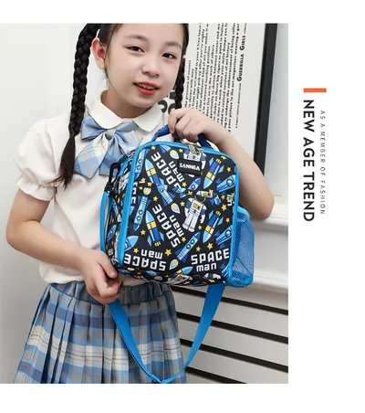 Children's Cartoon Insulated Bag Students With Meals Lunch Box Bag Portable Cold Preservation Ice Pack