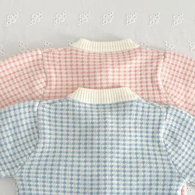 Kids' Sweater Skirt Knitted Cardigan Baby Two-piece Suit