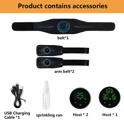 Men's Sports Calories Display Massage Fitness Belt