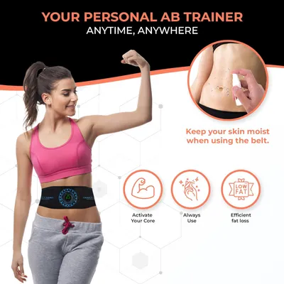 Men's Sports Calories Display Massage Fitness Belt