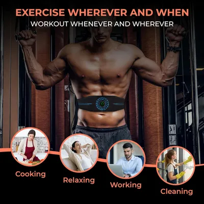 Men's Sports Calories Display Massage Fitness Belt