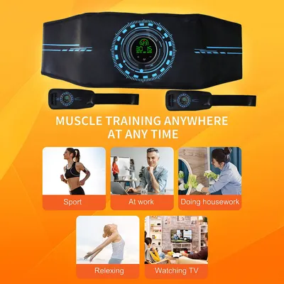 Men's Sports Calories Display Massage Fitness Belt