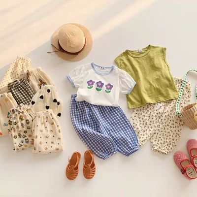 Korean Style Baby Anti-mosquito Pants Thin Cotton Trousers Loose