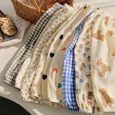 Korean Style Baby Anti-mosquito Pants Thin Cotton Trousers Loose
