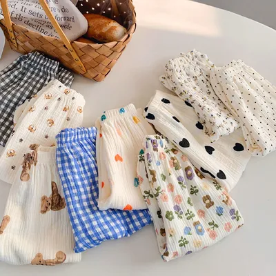 Korean Style Baby Anti-mosquito Pants Thin Cotton Trousers Loose