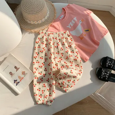 Korean Style Baby Anti-mosquito Pants Thin Cotton Trousers Loose