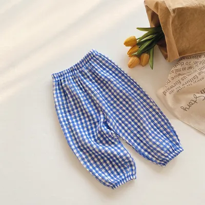 Korean Style Baby Anti-mosquito Pants Thin Cotton Trousers Loose