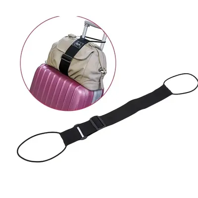 Elastic Adjustable Baggage Carousel Suitcase With Travel Safety Carry-on Luggage Bag Fixing Band Supporting Belt
