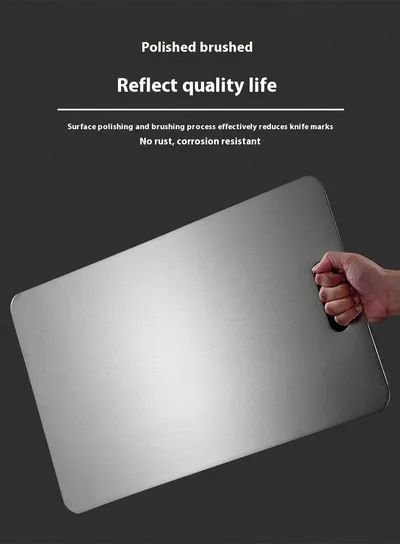 Kitchen Thickened Cutting Board Stainless Steel Cut Vegetables Meat Chopping Board Cooking Tools Anti-mold Cutting Boards Mats