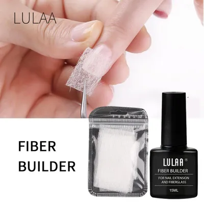 Nail Extension Fiber Set Nail Extension Gel Repair Liquid Paper-free Support Sheet