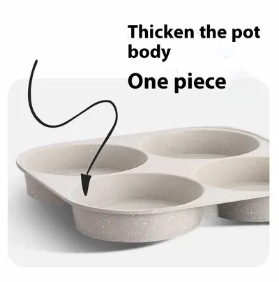 Non-fried Griddle Egg Cakes Small Fried Eggs Egg Frying Pan Four-hole Flat Bottom Sticky