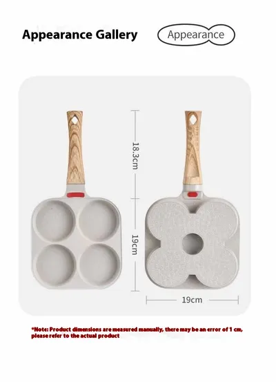 Non-fried Griddle Egg Cakes Small Fried Eggs Egg Frying Pan Four-hole Flat Bottom Sticky