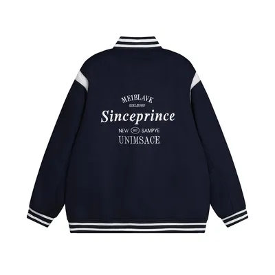 American High Street Baseball Uniform Jacket Men Fashion Brands Embroidery