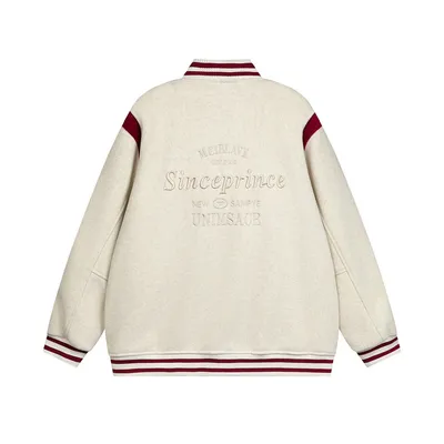 American High Street Baseball Uniform Jacket Men Fashion Brands Embroidery