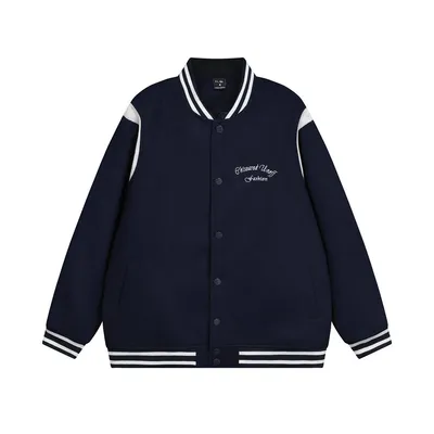 American High Street Baseball Uniform Jacket Men Fashion Brands Embroidery