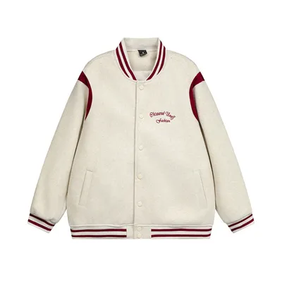 American High Street Baseball Uniform Jacket Men Fashion Brands Embroidery