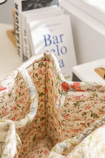 Foreign Trade Export Home Fabric Storage Basket Korean Pastoral Style