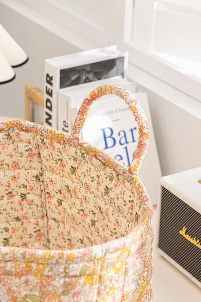Foreign Trade Export Home Fabric Storage Basket Korean Pastoral Style