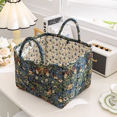 Foreign Trade Export Home Fabric Storage Basket Korean Pastoral Style