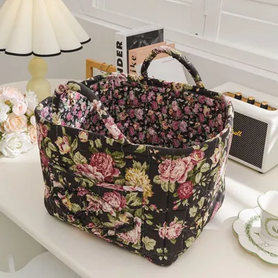 Foreign Trade Export Home Fabric Storage Basket Korean Pastoral Style