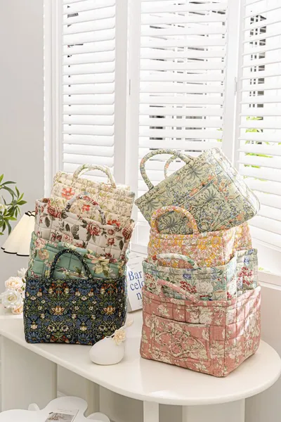 Foreign Trade Export Home Fabric Storage Basket Korean Pastoral Style