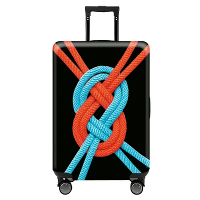 Trendy Unique Suitcase Suite Elastic Case Cover Luggage Protective Cover Travel Trolley Case Dust Cover