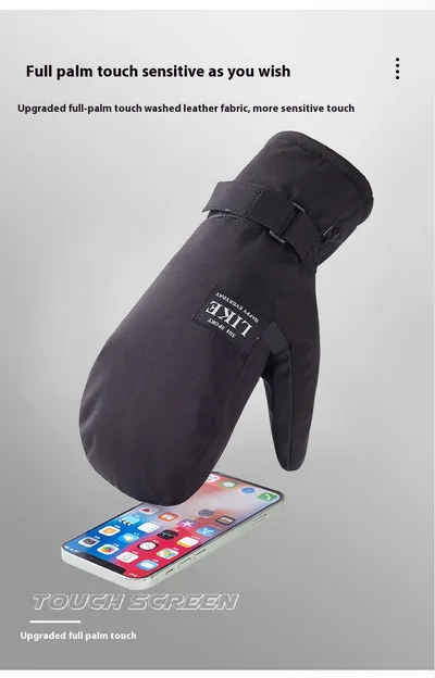 Wind And Cold Proof Thick Touch Screen Cycling Gloves