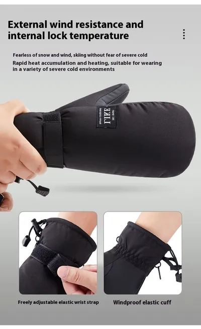 Wind And Cold Proof Thick Touch Screen Cycling Gloves